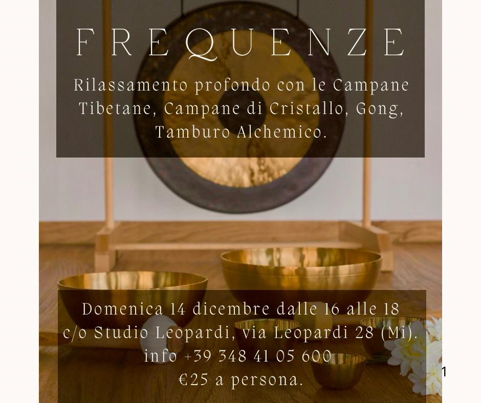 frequenze evento domenica 14 dicembre